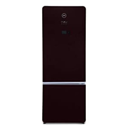 Godrej 430 L 3 Star ( 2019 ) Inverter Frost-Free Double Door Refrigerator (R B NXW AURA 445MDI 3.4 RB WIN, Ruby Wine, Bottom Freezer)