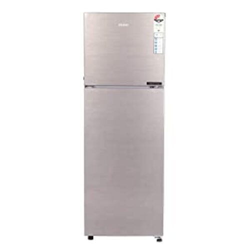 Haier 258 L 3 Star Inverter Frost-Free Double Door Refrigerator (HEF-25TDS, Dazzle Steel, Convertible)