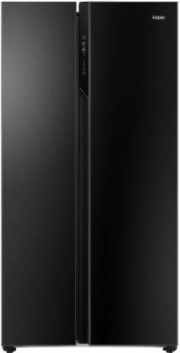 Haier 570 L Inverter Frost-Free Side-by-Side Refrigerator (HRF-622KG, Black Glass)