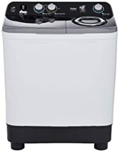 Haier 8.5 Kg Semi-Automatic Top Loading Washing Machine (HTW85-186S, Grey)