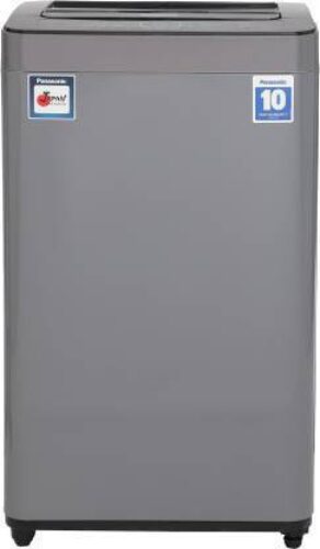 Panasonic 7 Kg 5 Star Built-In Heater Fully-Automatic Top Loading Washing Machine (NA-F70BH9MRB, Middle Free Silver, Active Foam System)
